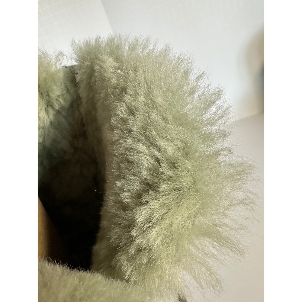 UGG Australia Bailey Button Triplet Sage Green Suede Tall Boots 1873 Womens 7 - Picture 10 of 14